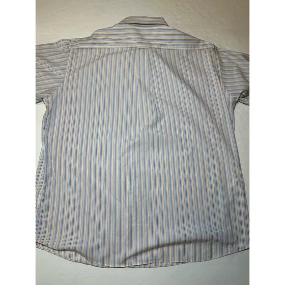 Tommy Hilfiger Mens Button Down Dress Shirt 18 34-35 XXL Long Sleeve Striped - Picture 6 of 6
